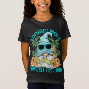 T-Shirt Gnome D'Été De Popsicle Drôle Sous Les Palmiers Et