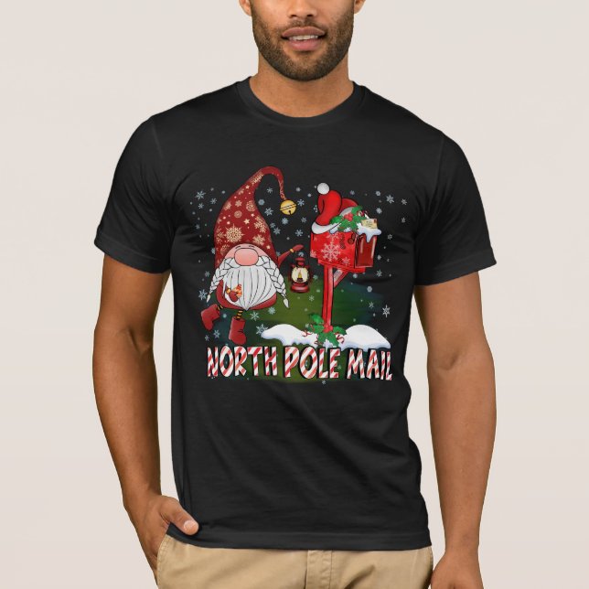 T-shirt Gnome du courrier du pôle Nord (Devant)