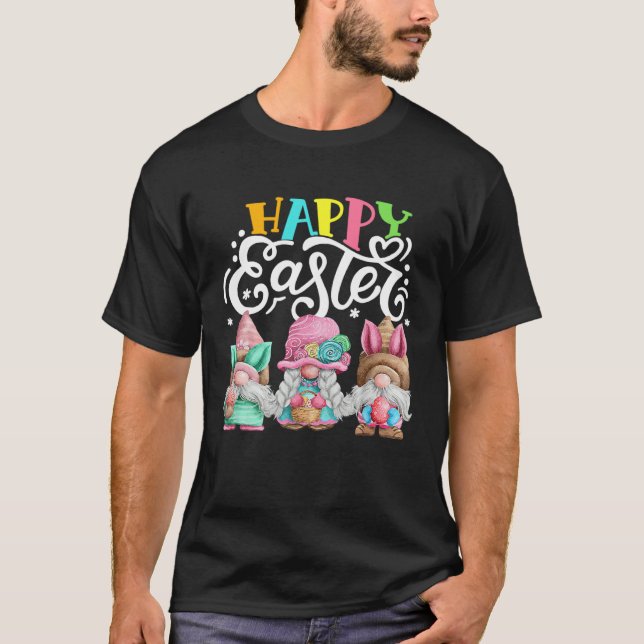 T-shirt Gnome Easter Hug Egg Bunny Gnome Spring Gnomies Ha (Devant)