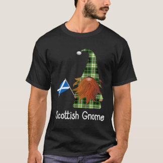 T-shirt Gnome Écossais Détenant Le Drapeau De L'Écosse