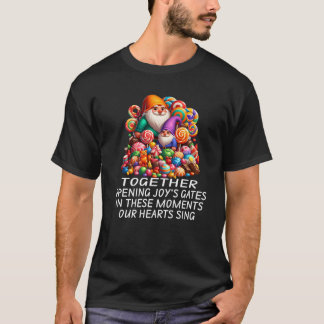 T-shirt gnome Équipage de bonbons amateur de fête d'Hallow