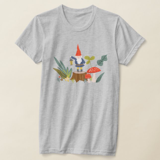 T-shirt Gnome et champignon de Woodland (Poser)