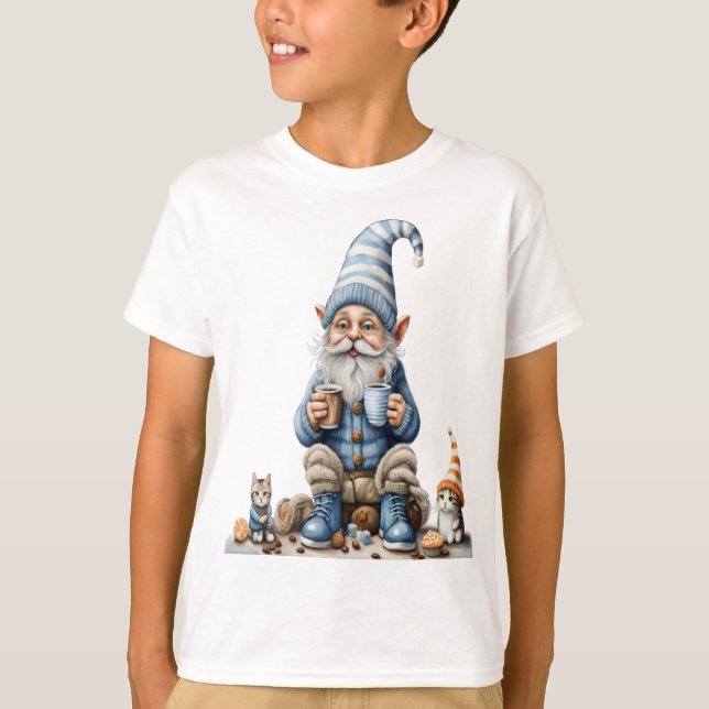 T-shirt Gnome et saison d'hiver (Devant)