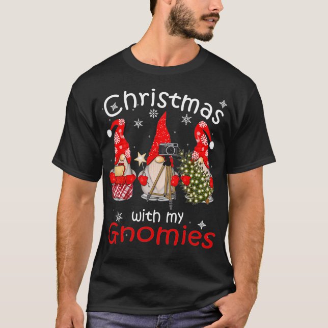 T-shirt Gnome Famille Noël s pour Femmes Hommes Gnomies Xm (Devant)