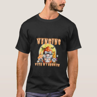 T-shirt Gnome féminin Halloween suspendu avec mes gnomes V