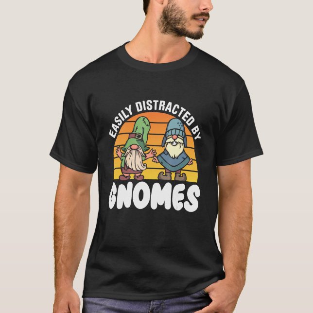 T-shirt Gnome Gardening For Gnome  Gardener Gnomes Addict  (Devant)