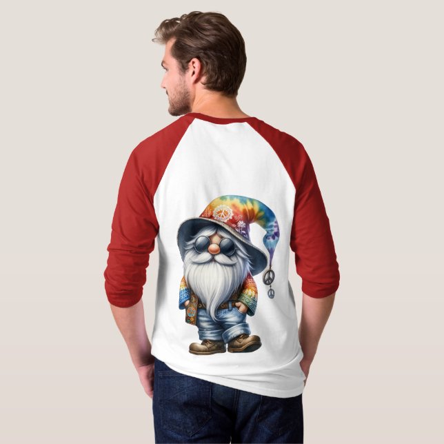 T-shirt Gnome Hippie (Dos entier)