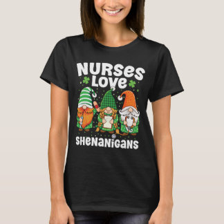 T-shirt Gnome infirmière Saint-Patrick Seringue médicale
