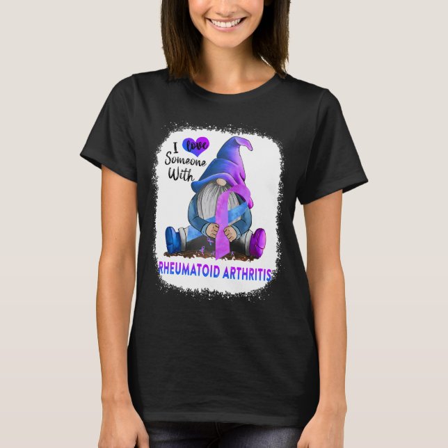 T-shirt Gnome J'Aime Quelqu'un Avec Polyarthrite Rhumatoïd (Devant)