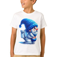 Gnome Jouissant De Son Temps Toilette Un Moment Ma