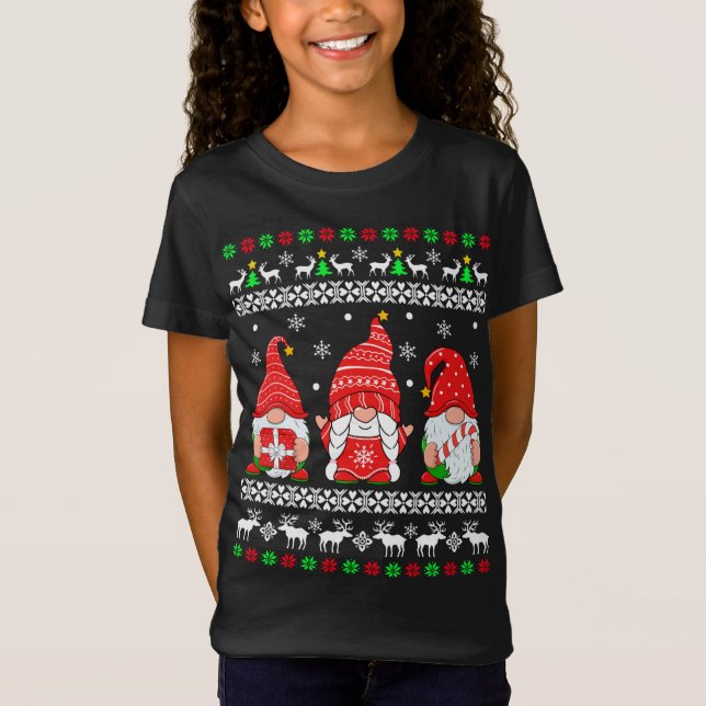 T-Shirt Gnome laide de Noël Gnomes Noël Paja (Devant)