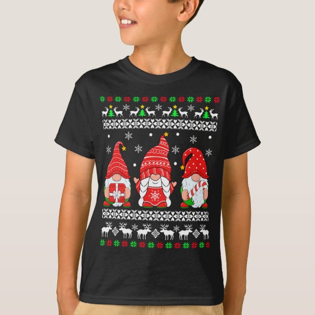 T-shirt Gnome laide de Noël Gnomes Noël Paja (Devant)