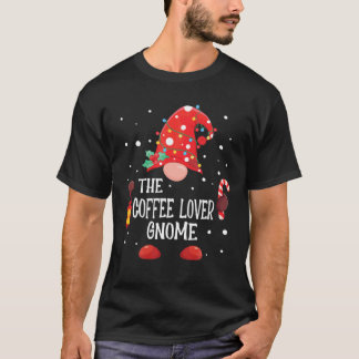 T-shirt Gnome Lover Café Correspondant Famille Noël P