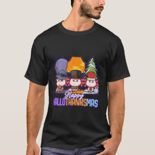 T-shirt Gnome Lover minimaliste de Noël Thanksgiving Hall