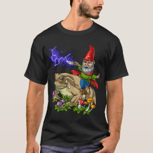 T-shirt Gnome montant un crapaud Bufo Alvarius