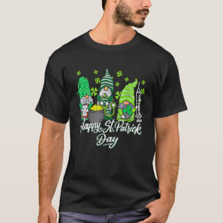 T-shirt Gnome Nurses Saint Pattys Scrub Nurse St Patricks
