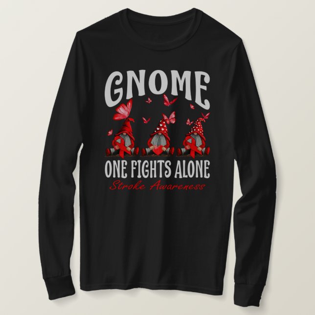 T-shirt Gnome One combat seul contre l'AVC (Design devant)