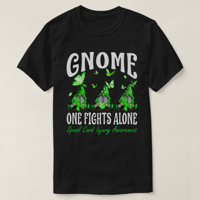 T-shirt Gnome One combat seul Cord de colonne vertébrale P (Design devant)
