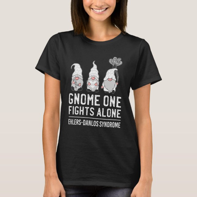 T-shirt Gnome One combat seul Ehlers Syndrome Danlos Eds (Devant)