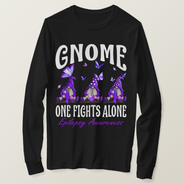 T-shirt Gnome One combat seul la conscience épileptique (Design devant)