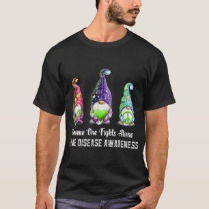 T-shirt Gnome One combat seul Lyme Sensibilisation à la ma