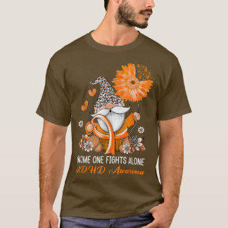 T-shirt Gnome One combat seul Ribbon ADHD Sensibilisation