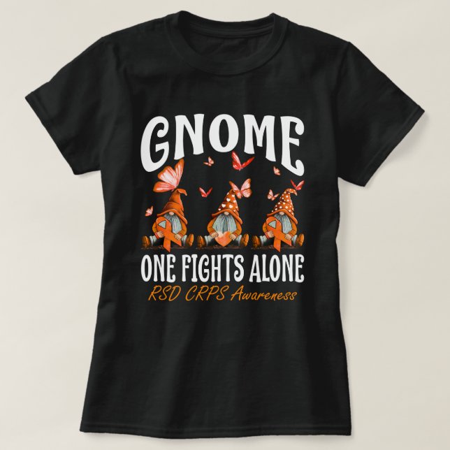 T-shirt Gnome One combat seul RSD Sensibilisation aux CRPS (Design devant)
