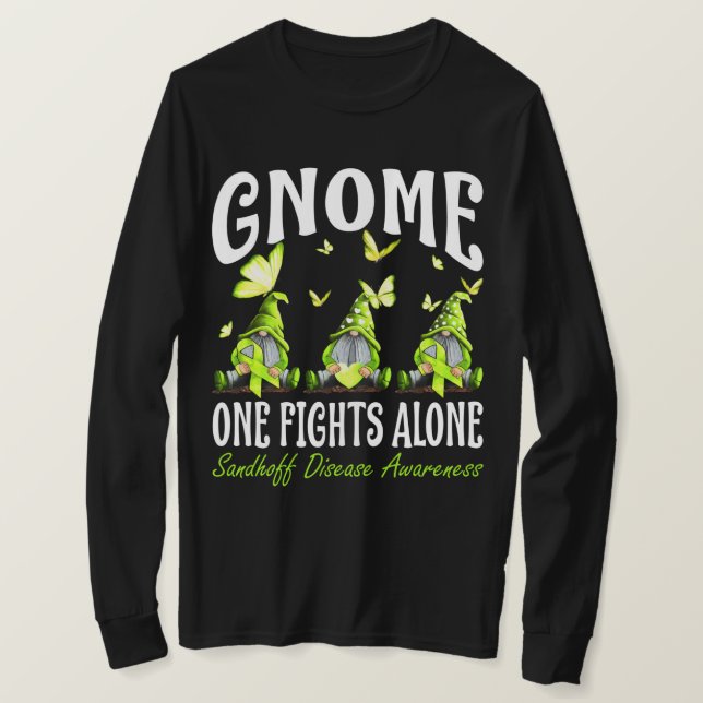 T-shirt Gnome One combat seul Sandhoff Sensibilisation aux (Design devant)