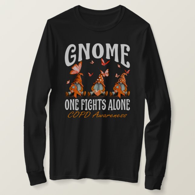 T-shirt Gnome One Fights Alone (Design devant)