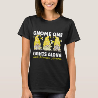 T-shirt Gnome One Seul Lutte Prévention Jaune Sensibilisat