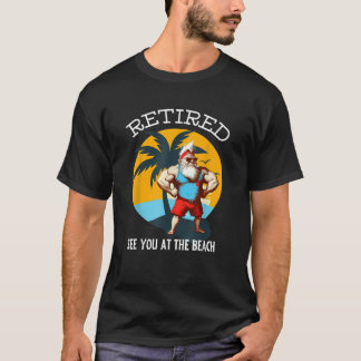 T-shirt Gnome retraité drôle Gnome rétro musclé Papa de la