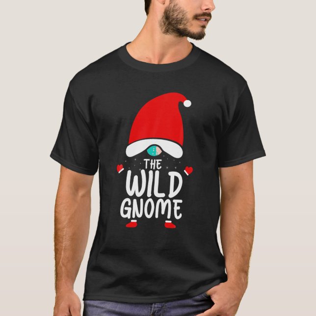 T-shirt Gnome sauvage mignonne drôle Pyjama de Noël Matchi (Devant)