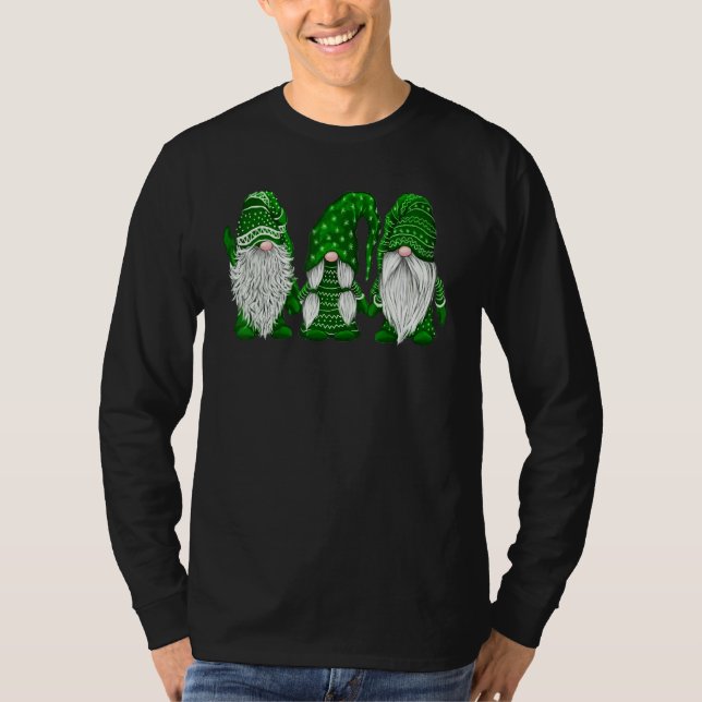 T-shirt Gnome St Patrick Day Irlandais Vert Saint Patrick  (Devant)