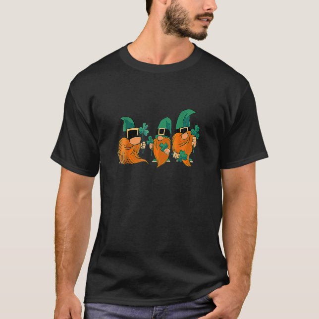 T-shirt Gnome St Patrick Day Irlandais Vert Saint Patrick  (Devant)