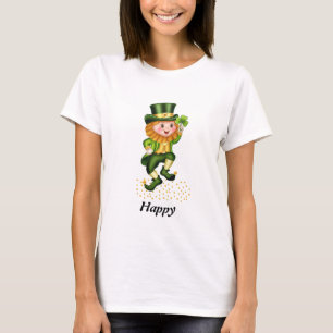 T-Shirt Gnome Vert Joyeuse Fête de Saint-Patrick