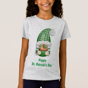 T-Shirt Gnome Vert Mignon Adorable Fête de la Saint-Patric