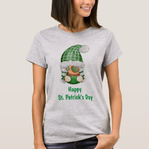 T-shirt Gnome Vert Mignon Adorable St. Patrick's Day