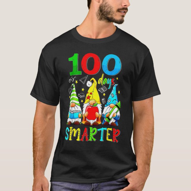 T-shirt Gnomes 100 Days Smarter Y'all Happy 100th Day Of S (Devant)
