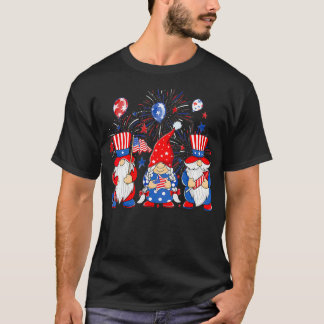 T-shirt Gnomes américains 4 juillet Indépendance américain