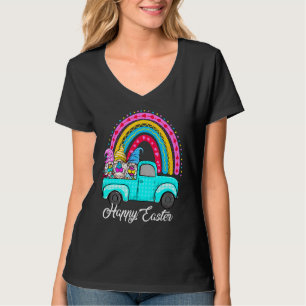 T-shirt Gnomes Arc-En-Ciel Avec Oeufs De Lapin Chasse Cami