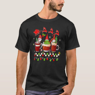 T-shirt Gnomes Christmas Café Cute Père Noël Christmas Tre