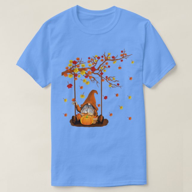 T-shirt Gnomes citrouilles Automne Mignons Halloween Thank (Design devant)