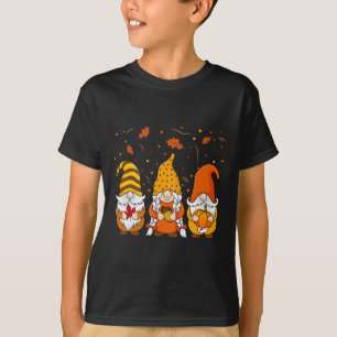 T-shirt Gnomes citrouilles Automne Mignons Halloween Thank