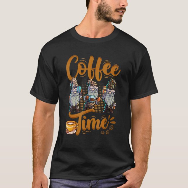 T-shirt Gnomes Coffee Women Men Barista Gnomes Coffee (Devant)