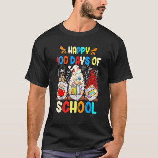 T-shirt Gnomes de 100 Jours d'École Heureux Enseignant Enf