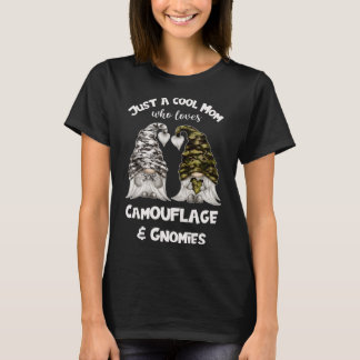 T-shirt Gnomes De Camouflage Drôle Pour Maman Cool - Gnomi