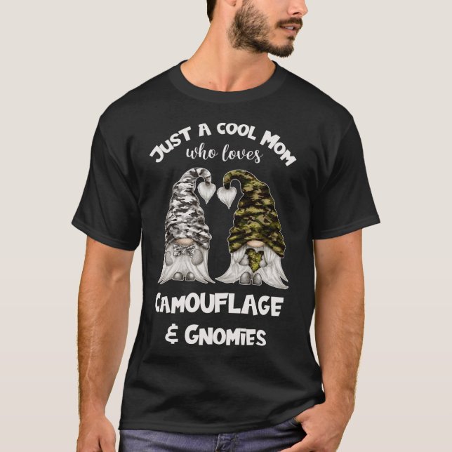 T-shirt Gnomes De Camouflage Drôle Pour Maman Cool - Gnomi (Devant)