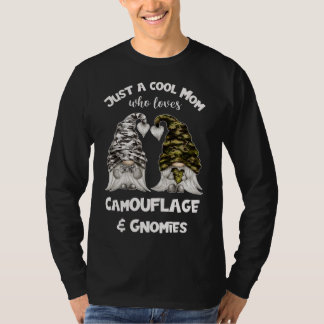 T-shirt Gnomes De Camouflage Drôle Pour Maman Cool - Gnomi