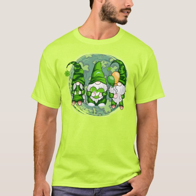 T-shirt Gnomes de la Saint-Patrick Shamrock-54989 (Devant)