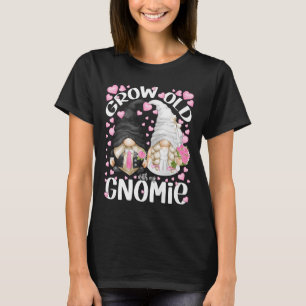 T-shirt Gnomes De Mariée Et De Groom Citer Vieillir Avec M